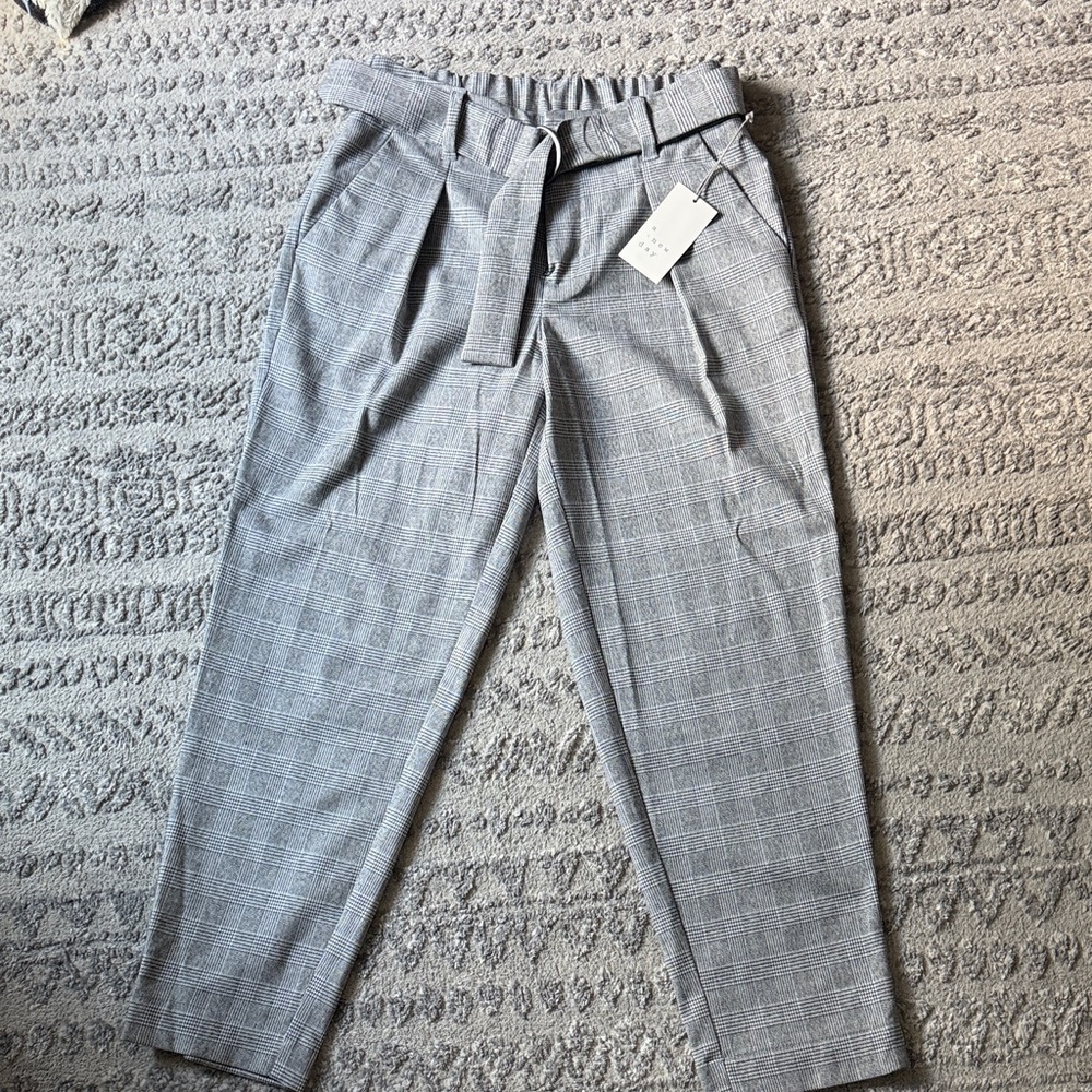 a new day Light Gray Checkered women’s Dress Pants